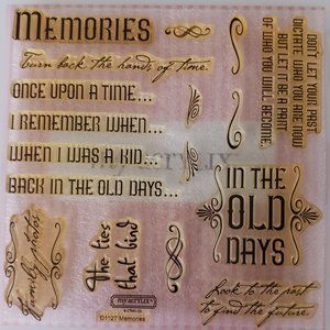 Memories acrylic stamp set